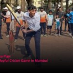 From Politics to Play: Rishi Sunak's Joyful Cricket Game in Mumbai