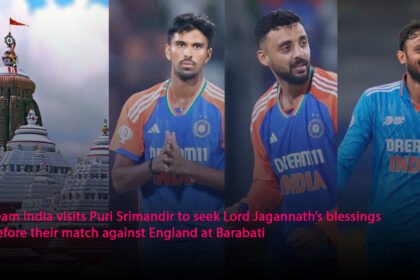 Team India visits Puri Srimandir to seek Lord Jagannath’s blessings before their match against England at Barabati