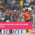 Punjab Kings Secure 11-Run Victory Against GT